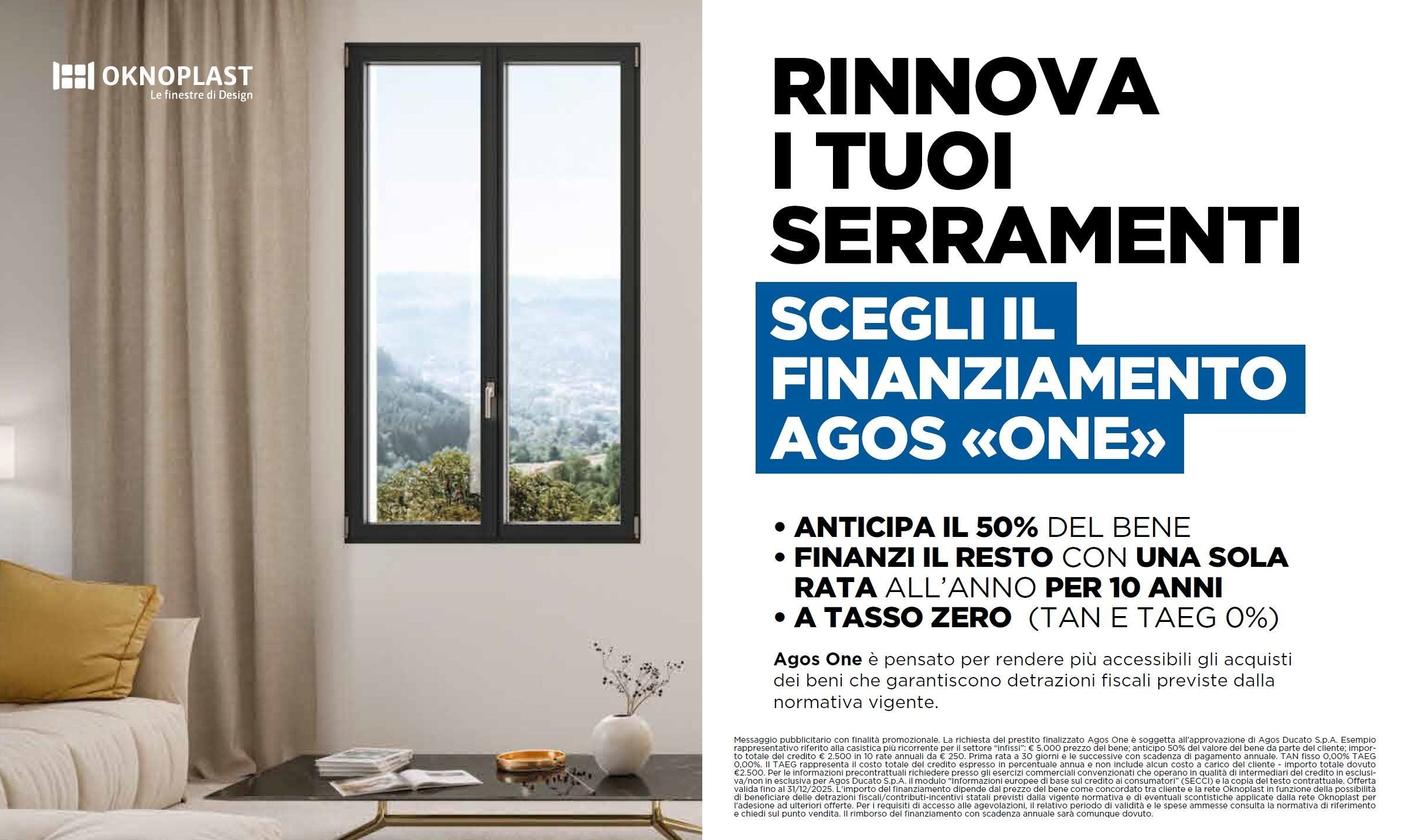 finanziamento agos one paga a rate le finestre oknoplast