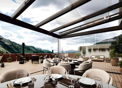 Paronamix - pergola con tetto panoramico in vetro