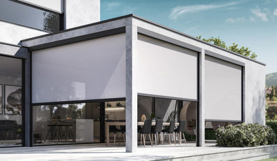 Quarzo - tenda a rullo esterna con cassonetto e guide