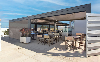 gazebo pergolato di design per ristoranti e bar