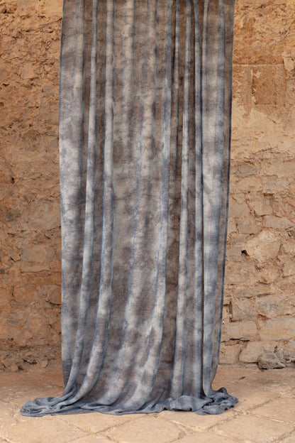 tessuto sogno fischbacher colore 501 blu arricciato