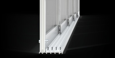 vetrata scorrevole dettaglio